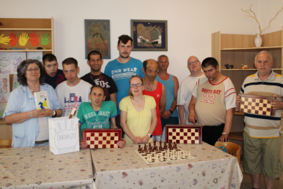 A sakkcsoport tagjai